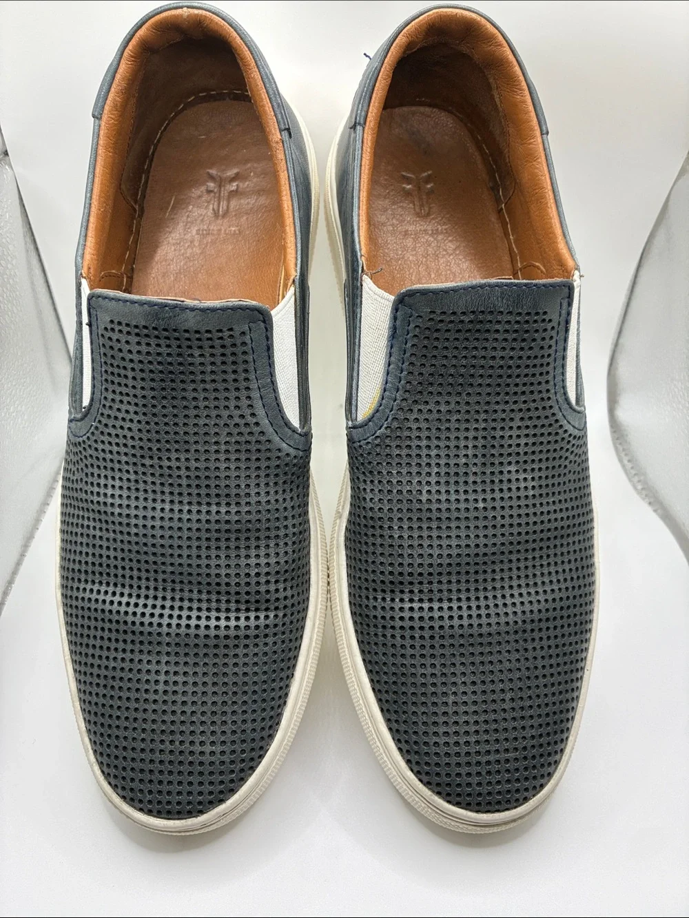 Frye Mens Astor Perforated Slip-on Sneakers